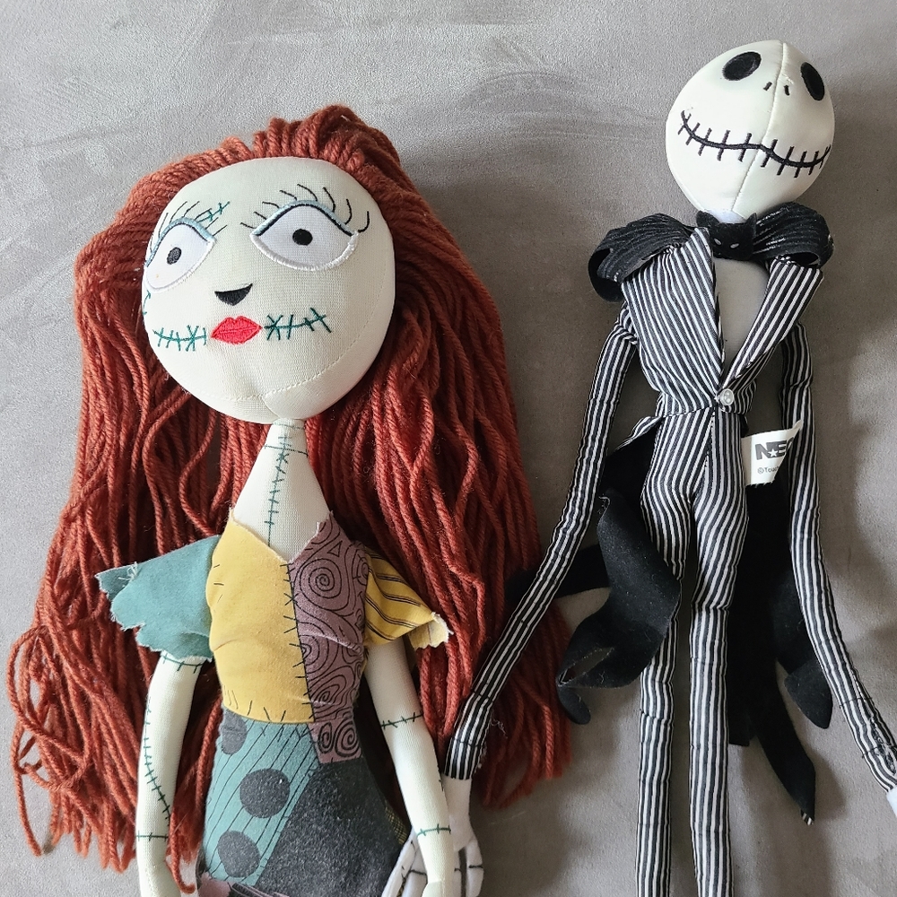 NECA Plush Jack and Sally NBC